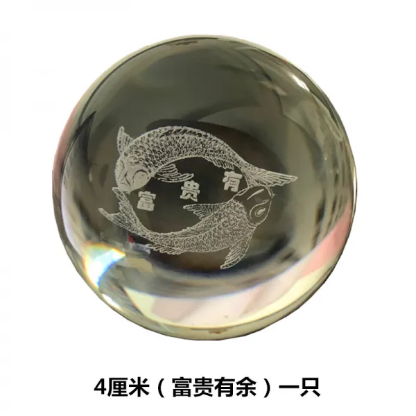 어반30 인테리어 장식품 수정구슬 가산분수 유수구 부품 어항 환적 판세구장 중, 4센티미터 공(부귀유여)