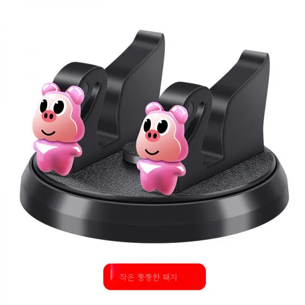 DFMEI 차량용 핸드폰 거치대 자동차 내비게이션 거치대 다용도 범용형 차량용 거치대 차량용 거치대운전하다, DFMEI 백조 핸드폰 거치대 [살찐 돼지]