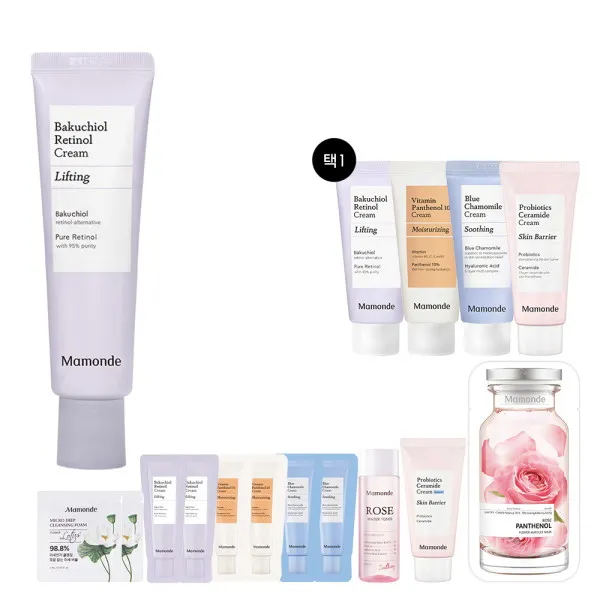 [마몽드] [10월 단독][본사직영★] 바쿠치올 레티놀 크림 60ml, 옵션:블루 캐모마일 크림