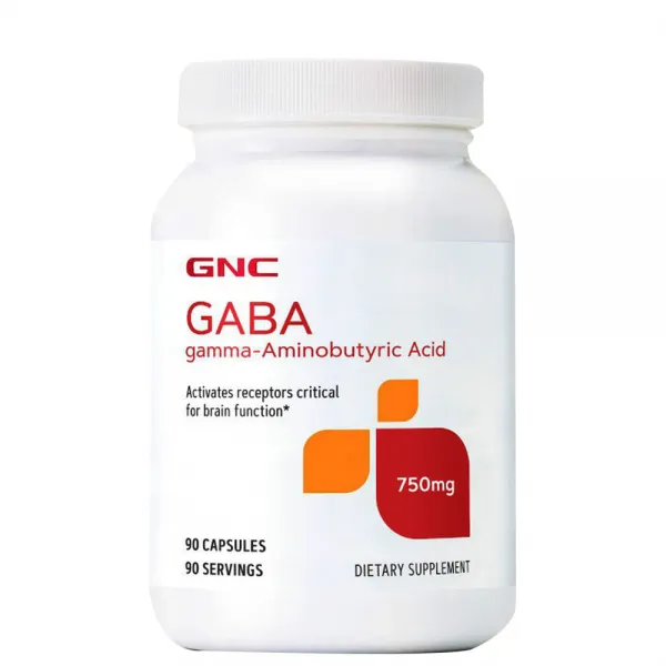GNC 가바 750 (90캡슐) GABA 750mg 90caps, 0.25oz, 1개