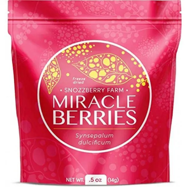 The Snozzberry Farm의 Intro-Pack Miracle Berries 88 개의 베리 반쪽 동결 건조 된 100 % Miracle Fr, 1