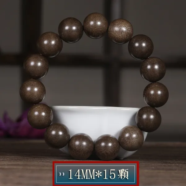와이유 침향염주 목의당 보진종 해남 고료 침향팔찌 108개 남녀목질 불주팔찌 염, 14mm*15개