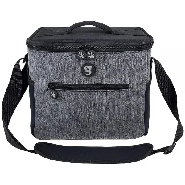 geckobrands 중간 이동식 강경파 토트 쿨러 18 캔 또는 11 병까지 넣을 수 3 개 포켓 2 네오 Heather Grey, 상세페이지참조