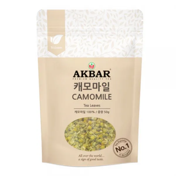 캐모마일차 대중적인차 카페인없는차 허브티 차 카모마일 50g 물대용 간절기 찻잎, 상세페이지참조