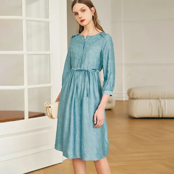 소라원피스 법만훤 여성 하프기장 2022 봄 스타일리쉬 스트랩 허리보정 텐셀 4725744282