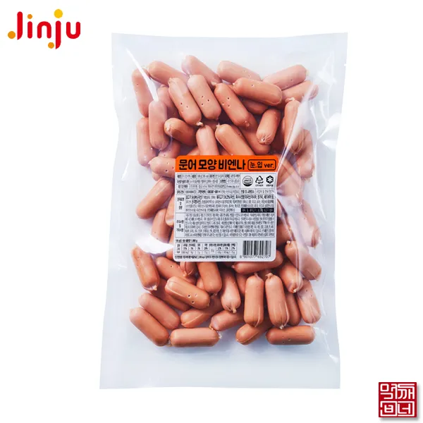  먹깨비네 진주햄 문어모양 비엔나 1kg 냉동비엔나 1봉