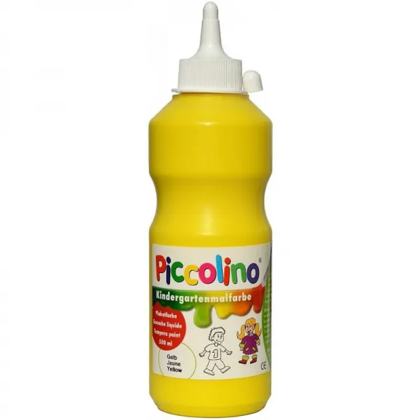 어린이 페인트 색상 - 피콜리노 보육원 색칠 색상 노란색 500ml - 학교 색칠 색상 키타 초등학교, 단일상품