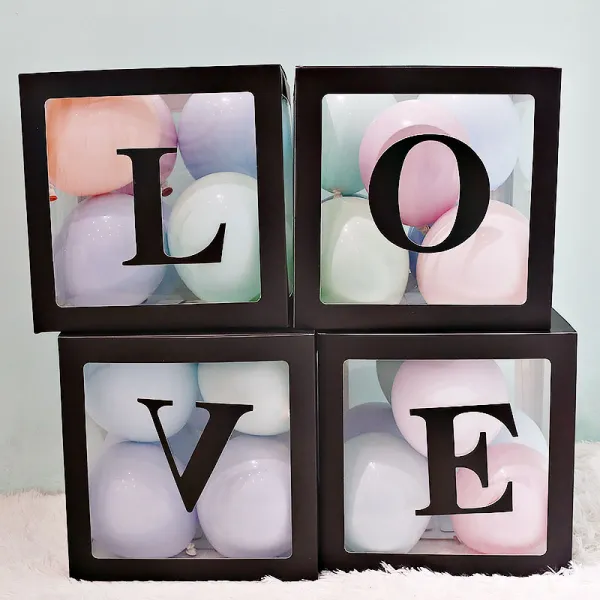 넷 레드 풍선 케이스 베이비 케이스 생일파티 장식 LOVE 풍선 케이스 웨딩보구혼함을 장만하다. 596번 Z, 블랙 LOVE 케이스 입 니 다.