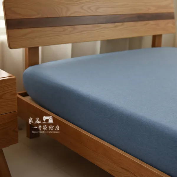 무인 면 단건 홑갓 전라 취침 1215M18M 솔리드 무지 180X200 침대커버, 035b 믹스 라이트 스카이블루