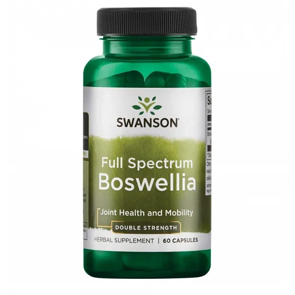 Swanson Boswellia Joint Mobility Respiratory Health 보스웰리아 관절 기동성 호흡기 건강 보충제 60캡슐, 1팩