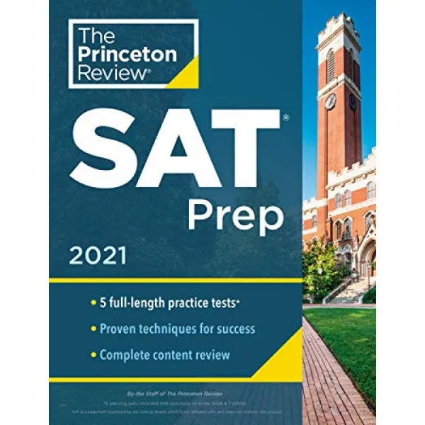 Princeton Review Sat Prep 2021 : 5 가지 연습 시험 + 복습 및 기술 + 온라인 도구 단일옵션