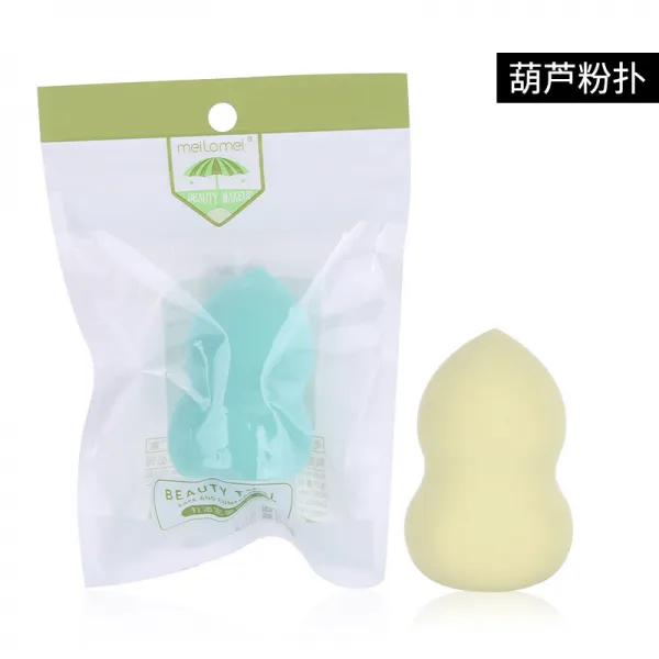 에메랄드 쁘띠쁘띠뽀삐 조롱박 물방울 메이크업 파우쿠션 달려들다 화장함 건습 투웨이 물에 담그다 빅, 조롱박 형