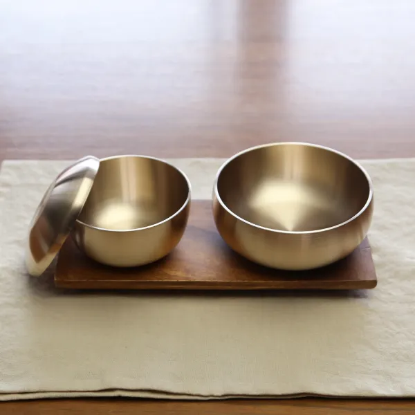 방짜유기 1인 반상기 옥식기세트 3p 합식기 연입공기+옥대접 