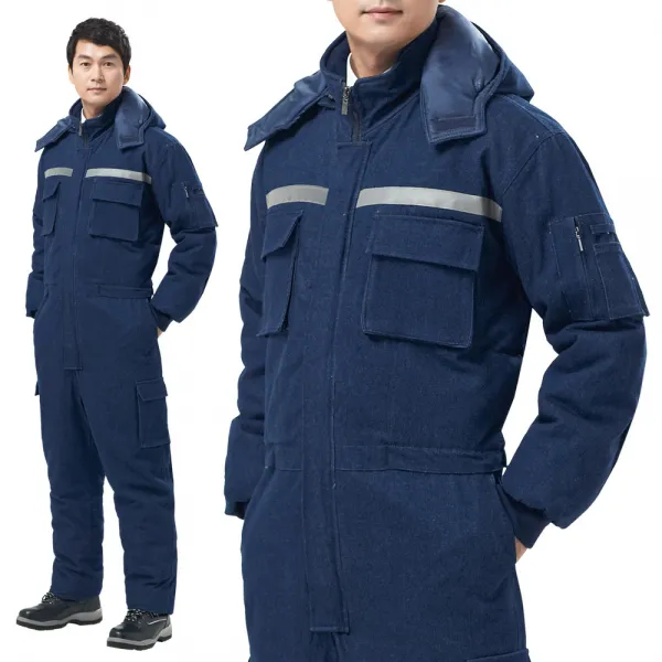 Ksk 137 겨울 일체형 작업복 정비복 청지색 스즈끼복 우주복 패딩 근무복 현장복 빅사이즈 방한복 67p