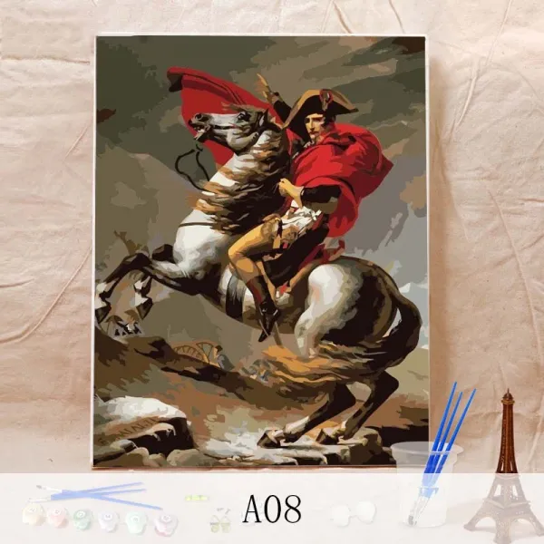 뉴타임즈20 diy 디지털유화 수자채색화 주문자유화 침실거실 장식화 D5E14A10, A08 40CM*50CM