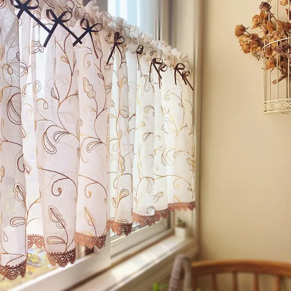 고고바이히어로 문발커튼 서 오렌지색 가드닝 반커튼 짧은 사 엔젤리너스 퀼트 궤 차단 무타공 천장대 미화색 250*60cm