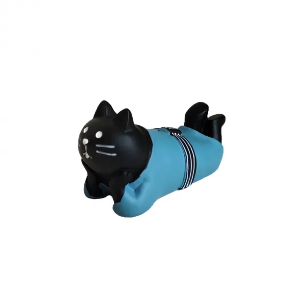 ZAKKA 잡화 레진 시바견 팽귄 사진을 찍다 화이트 곰 청대콩 게으른 독창적 진열 장식품 x2개, 전생의 당연하다. 받침대 뺨 블랙 고