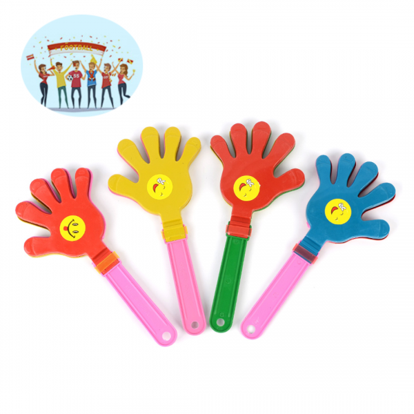 힘찬쇼핑_ 어린이집 운동회 응원용 박수 짝짝이 10개 야구 응원도구손뼉 축구 손바닥, 1 SET ( 낱개 10개), 랜덤발송