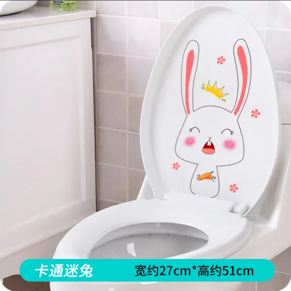 플렉스마켓 독창적 개성 변기 일러스트스티커 장식 웃기다 비데 애니메이션 접착 리퍼비시, 똘마니