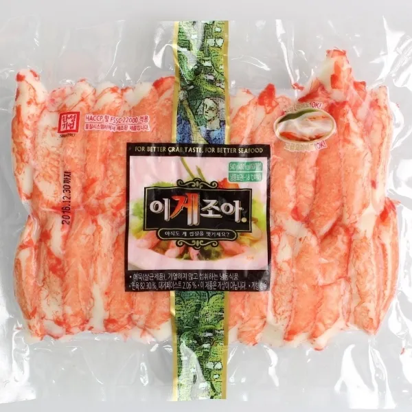 [AQH_8548146] 한성식품 이게조아 F 540g 게맛살 크래미 대게속살 게살초밥 업소용게살 게살 요리용게맛살, 1