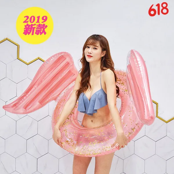플라밍고 튜브 성인 플러스 에 어 로 빅 워 터 에 탑승 귀여운 유 니 콘 망 하트 증가 여 화 열 120 날개 영 권 반투명 120 220 근 