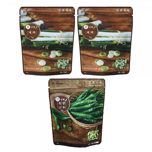 동결건조 간편대파 2봉 + 간편고추 1봉 묶음상품