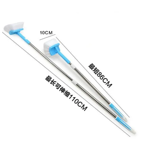 어항 솔 이끼 브러쉬 신축이끼 손잡이 청소솔 수조 세척 유리, 호도 하드 브러시 스테인리스강 고정