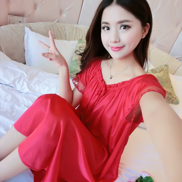 슬립 비스코스 치마잠옷 여자오버핏 mm200근 여름시즌 섹시한 탱크탑 오버사이즈 루즈핏 민소매 통통 잠옷