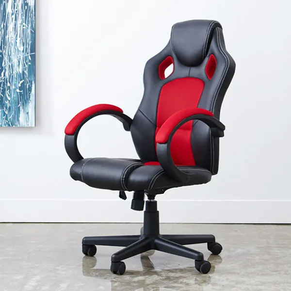 베스트리링 [땡처리가구]앤트 사무용의자 피시방의자 사무용의자, 블랙레드