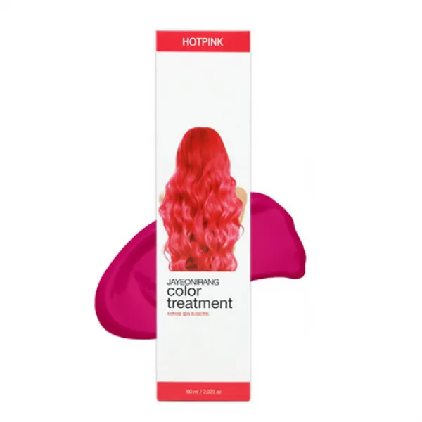 자연이랑 컬러 트리트먼트 60ml 15종 컬러별로 골라담기 (모발 손상없는 간편한 컬러 체인지), 2+1, 핫핑크(Hot Pink)