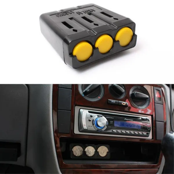 차량 레트로 인테리어 동전 코인 홀더 코인홀더 자동차동전수납 통행료동전, 블랙