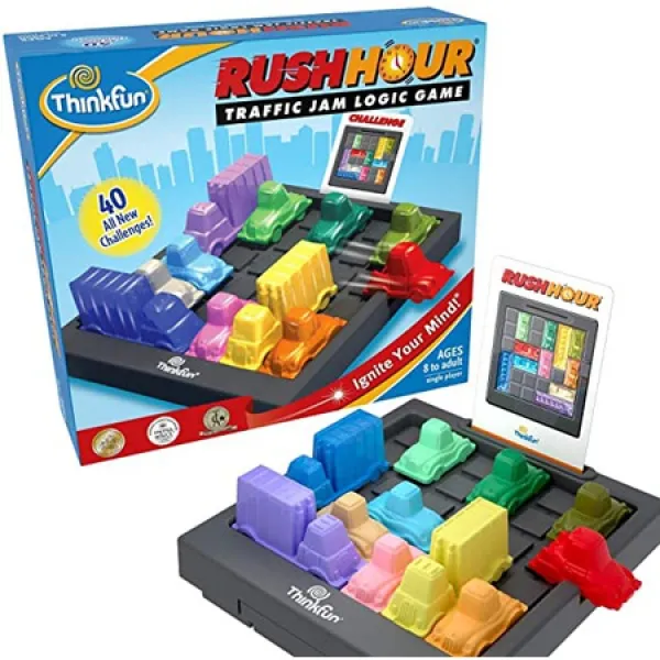 적격 주문에 대한 및 반품. 8 세 이상의 소년과 소녀를위한 ThinkFun Rush Hour 교통 체증 논리, 상세 설명 참조0