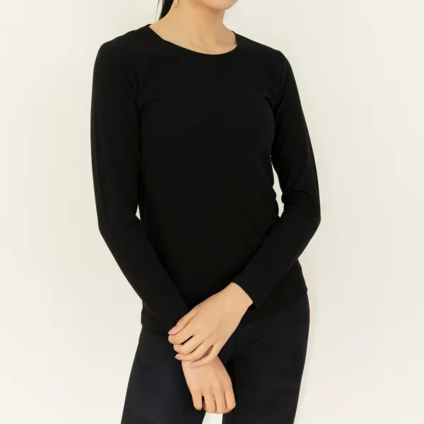 금자의전성시대 크루넥 95%cotton 5%spandex 긴팔 티셔츠