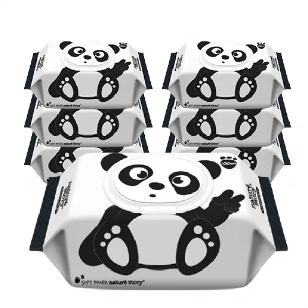 네이쳐스토리 소프트판다 아기물티슈 캡형, 100매, 10팩