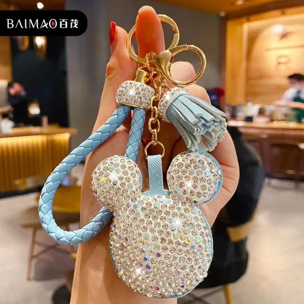 제이지나 퍼터키퍼 백무 큐빅상감 심볼미키 여성 큐트 독창적 퀄리티 자동차열쇠 여자백백 가방 기프트 피질 만추 심볼미키 스카이블루 색깔