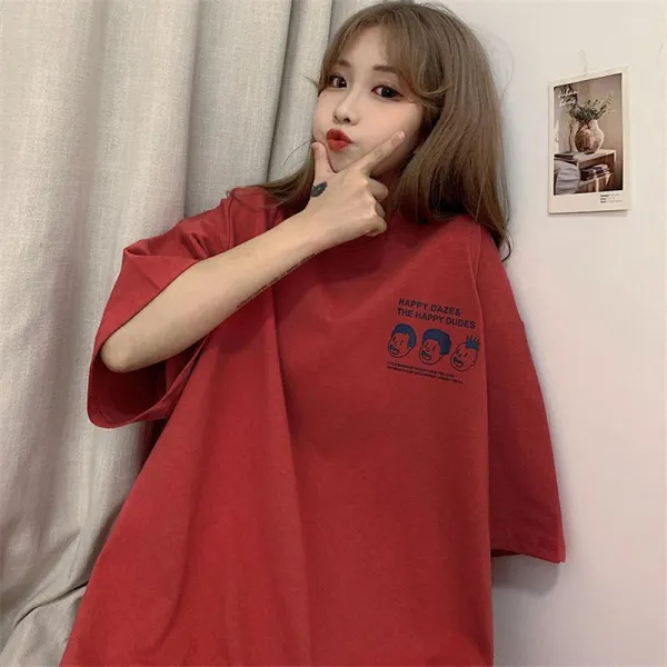 종로상사 여성 여름 삼인조 박스 반팔티셔츠 A00428