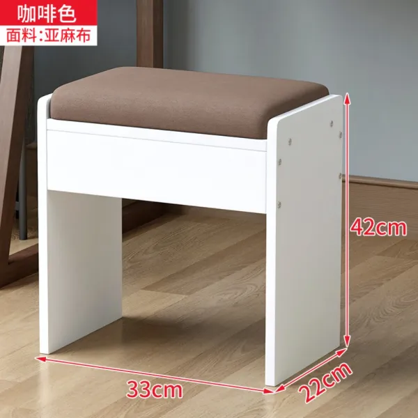 미니 우드스툴 침실 원목화장대의자 모던 심플 엔틱 북유럽, B