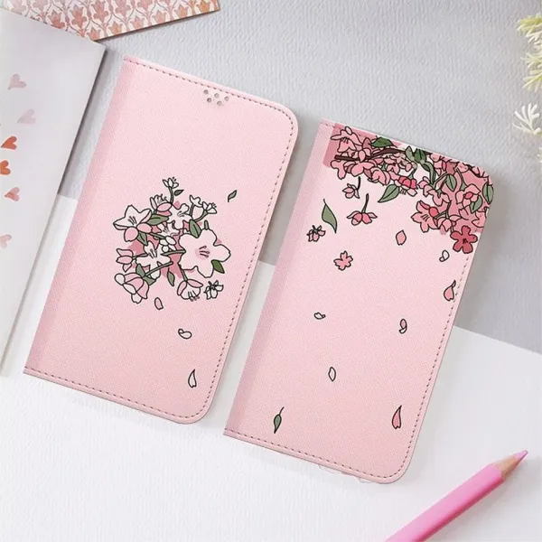 덕&컴 갤럭시노트9 N960 플립 커버 벚꽃 젤리케이스 하드케이스