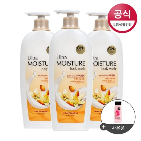 온더바디 울트라모이스처아몬드바디워시800g X3개+특별구성체리바디워시180ml ID당1개, 없음, 상세설명 참조