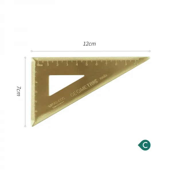 디자인문구 삼각자 각도기 눈금자 수학도구, C 삼각자