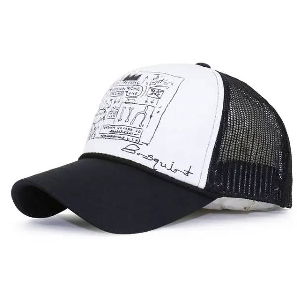 베이직엠 남성 여성 메쉬캡 Graffiti Art