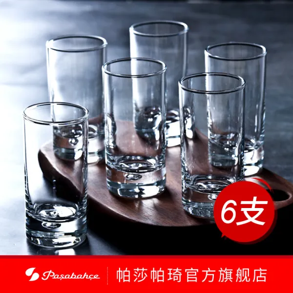 6개 수입 유리 백 잔 위스키 총알받이 100ml 유럽식 가정용 열