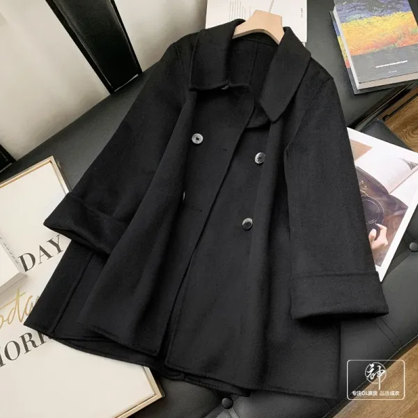 193 관련되다 곡식 하우스 어렵다 넘어지지않는 나는 헵번풍 우아한 클래식 케이프 판초 양식 양면