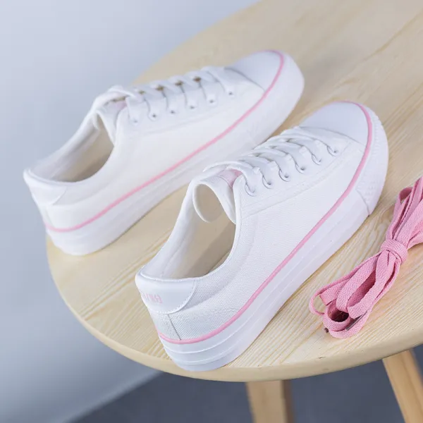 엠오엔2 봄가을 여성화 캔버스화 단화 운동화 스니커즈 경량 통굽 슬립온 키높이 신발 슈즈 패션 아쿠아 학생