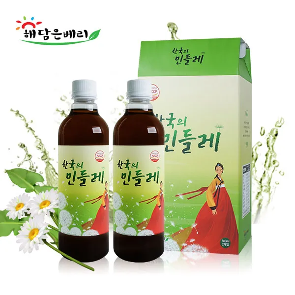 해담은베리 100%흰민들레 착즙원액 500ml 2병