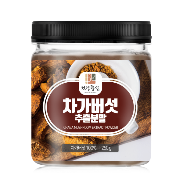 건강중심 20배 고농축 러시아 차가버섯 추출분말 250g, 1개입