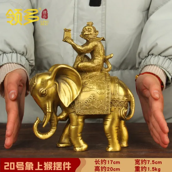 동봉 후관상을 뵙다 진열 전동 위 봉후 띠원숭이 사무실 엔틱한디자인 이끌다 기프트, 동봉 후관상을 뵙다 （하이 대략 20