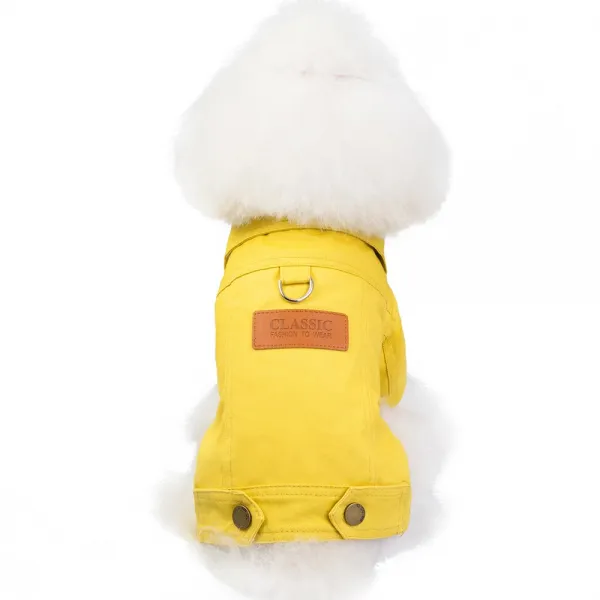 강아지옷 애완동물 봄가을옷 소형 어린강아지 비숑 푸들 다리두개 견인밧줄 외투가을 C06 몸무게 공급 참고 불확실 준 오