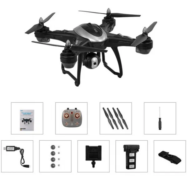 입문용 미니 드론 LH-X38G GPS 미니 드론 카메라 1080P/4K 와이파이 FPV 원격 완구 Foldable 자동 다음 고, 02 grey 1080P  FPV