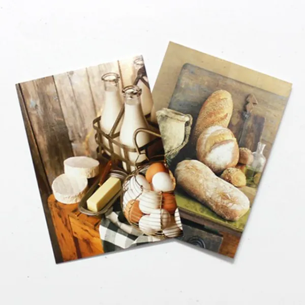 ksw17744 POSTCARD아침식사엽서 yh426 2type, kraft_grande(+300원)